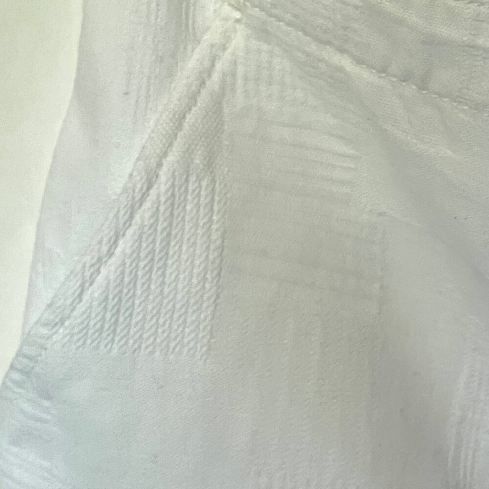 Tory Burch White Jacquard Wide Leg Crop Pant Womens 27 - Picture 7 of 13